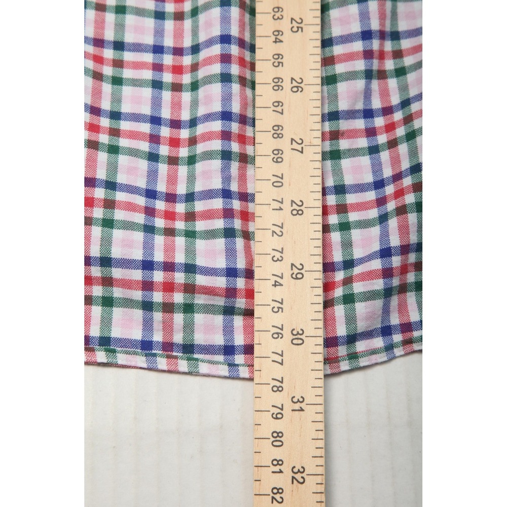 Ralph Lauren Shirt Mens Large Multicolor Plaid Cotton Button Down Flesh Pony - Picture 10 of 11